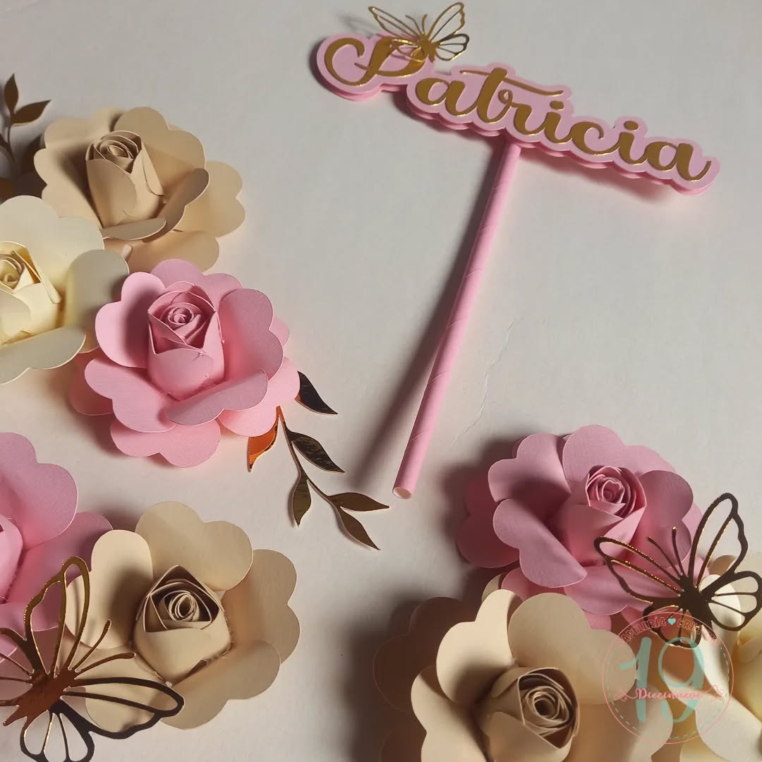 Topper de flores